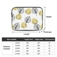 thumbnail image 4 of LNWH Gold Autumn Floral Glitter Leaf Pattern Laptop Sleeve, Notebook Computer Pocket Tablet Briefcase Carrying Bag, 10 inch Laptop Case, 4 of 8