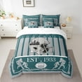 thumbnail image 2 of Homewish Boys Ball Game 7-Piece Twin Bedding Sets,Philadelphia Rugby Bedding Comforter Set,Gray Green Sheet Sets For Boys Teens,Breathable Home Decor Reversible, 2 of 8