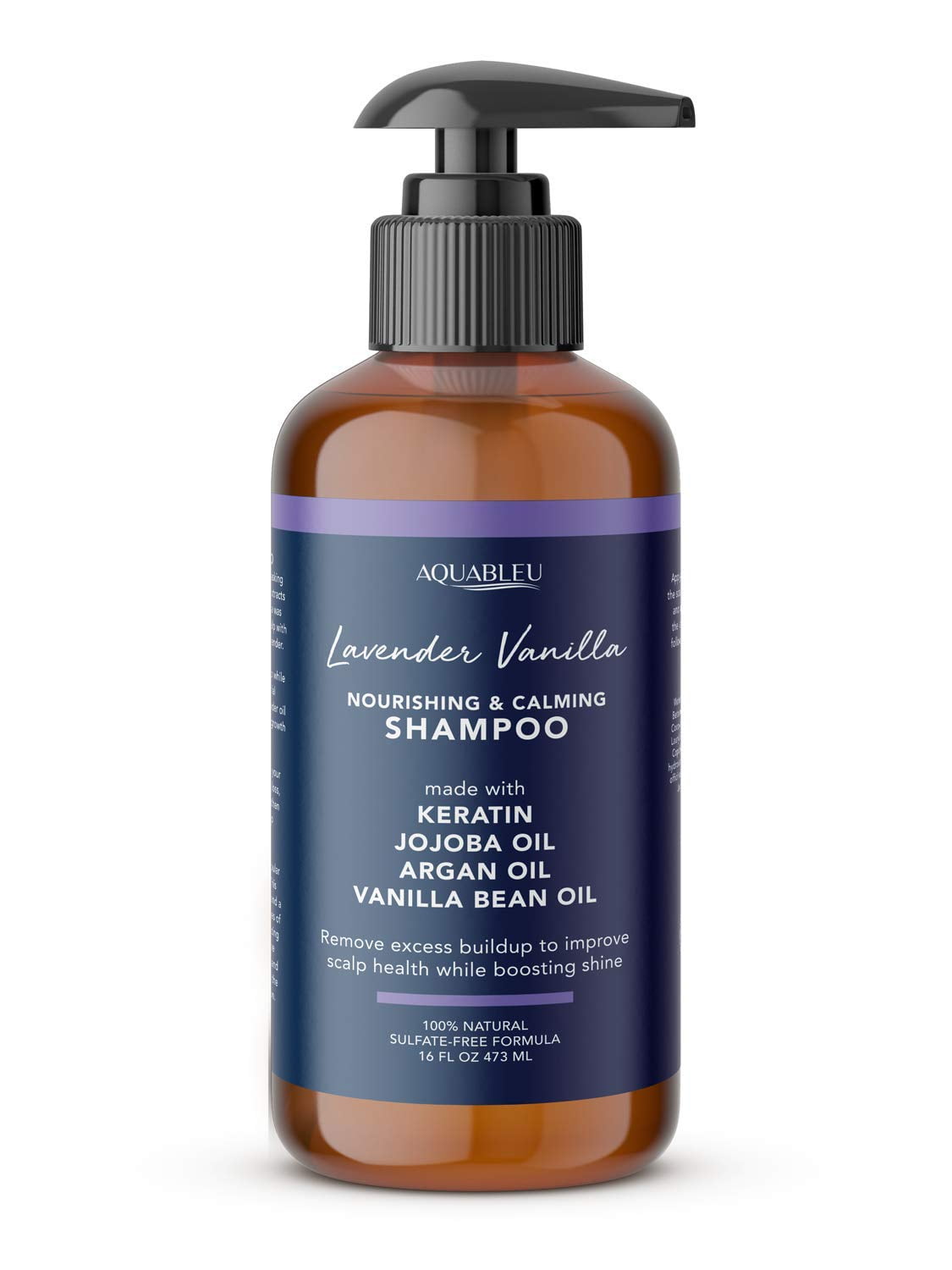 Aquableu Natural Lavender Vanilla Shampoo Gentle Ultra Calming