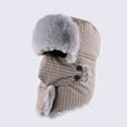 thumbnail image 2 of ZQUUVOU Men's and Women's Trooper Trapper Hat Winter Ski Hat with Ear Flap Mask Faux Fur Thermal Ski Windproof Coffee A, 2 of 3