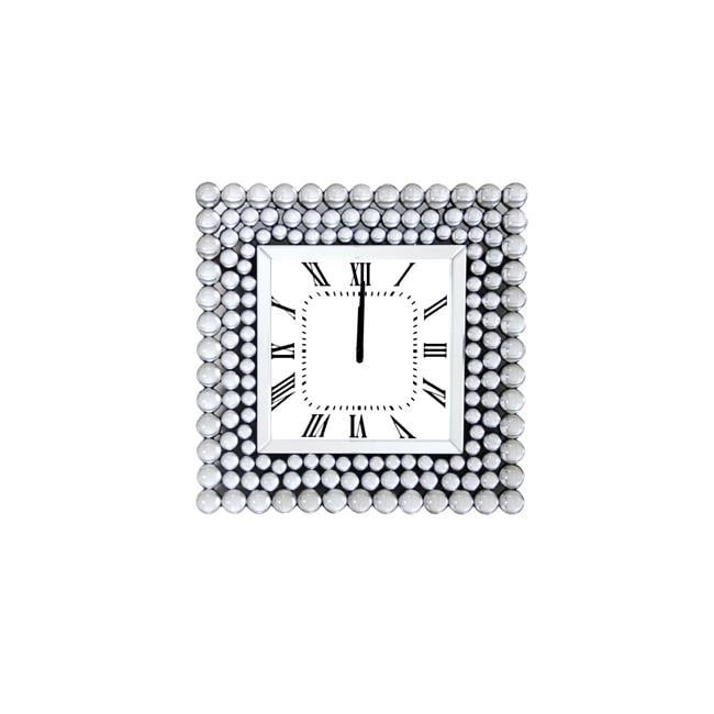 Benzara Bm184771 Mirrored Wall Clock In Square Shape 44 White 19 69 X 2 56 Canada - Square Shape Wall Clock Images Benzara Bm184771 Mirrored Wall Clock In Square Shape 44 White 19 69 X 2 56 Canada - Square Shape Wall Clock Images