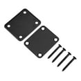 thumbnail image 2 of Durable Reinforced Steel Alloy Neck Plate with Screws Parts for Electric Guitar Bass(Black), 2 of 7
