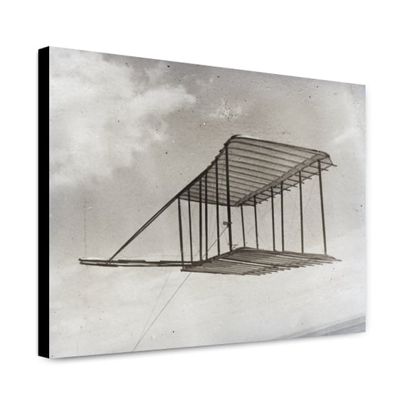 Canvas Print: Left Side View Of Glider Flying As A Kite, In Level Flight, Kitty