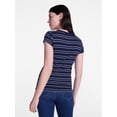 thumbnail image 4 of Scenario Women's Rib Henley with Short Sleeves, Sizes XS-XXXL, 4 of 6