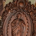 thumbnail image 5 of St. Jude Wooden Religious Icon Home Wall Decor Patron Saint of Troubled Times and Despair Catholic Statue Saint Wall Hanging, 5 of 5