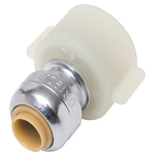 SHARKBITE Connector,Push Fitting,1/4x1/2In. U3525LF