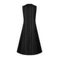 thumbnail image 4 of Babysbule Summer Dresses for Women Ladies Fashion Casual Sleeveless V-Neck Button Striped Print Pocket Maxi Dress, 4 of 5