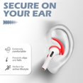 thumbnail image 2 of Insten 3 Pairs Ear Hooks Compatible with AirPods Pro 2019 Earbuds, Anti-Lost EarHooks Accessories, Comfortable Soft Silicone Covers, with Storage Box (Not Fit in Charging Case) Red, 2 of 10