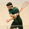 thumbnail image 3 of Squash Racket Lightweight Carbon Alloy with Transparent Strings, Oversized Face for Precision, Power, Bounce, and Shock Absorbing Grip, 3 of 7
