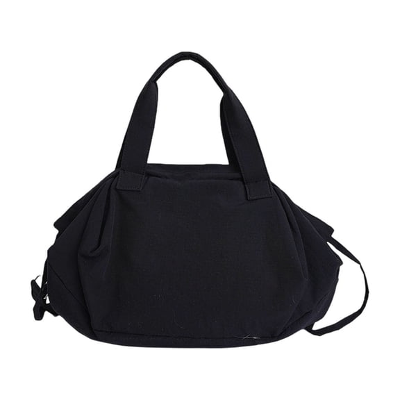Lightweight Nylon Duffle Bag, 15 Inch Casual Tote with Detachable Crossbody Strap, Large Capacity Travel Gym Bag for Men and Women Weekend Getaways