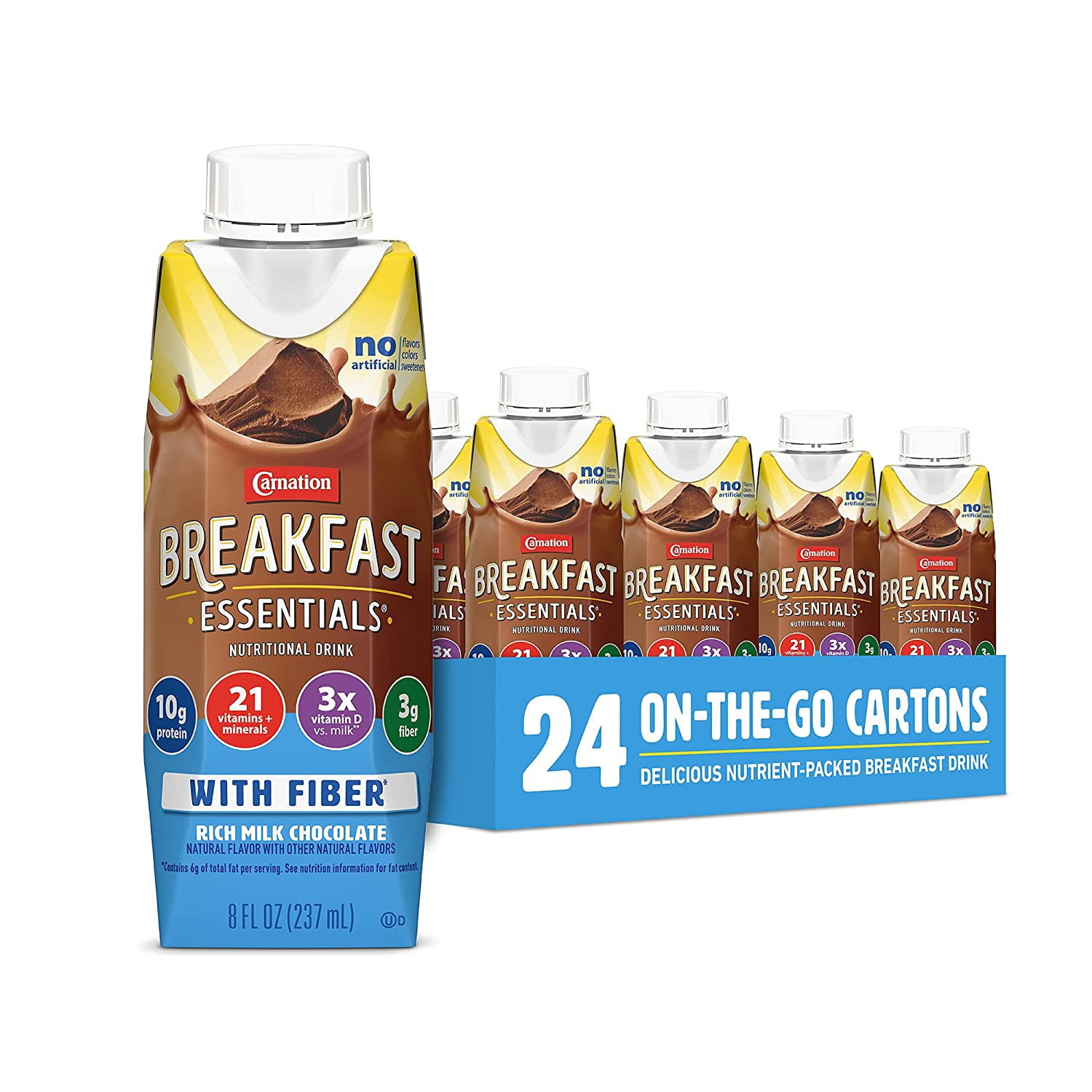 Carnation Breakfast Essentials Ready to Drink with Fiber, Rich Milk