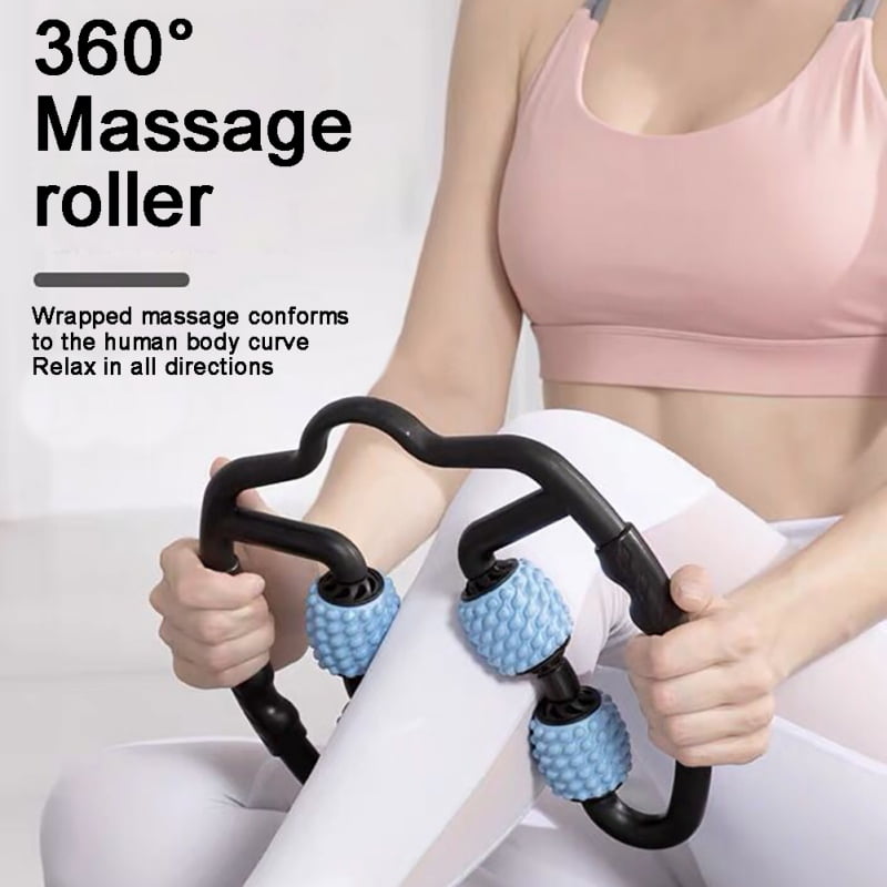 ebony roller yoga sticks belly back neck bar vertebra waist leg massage stick 