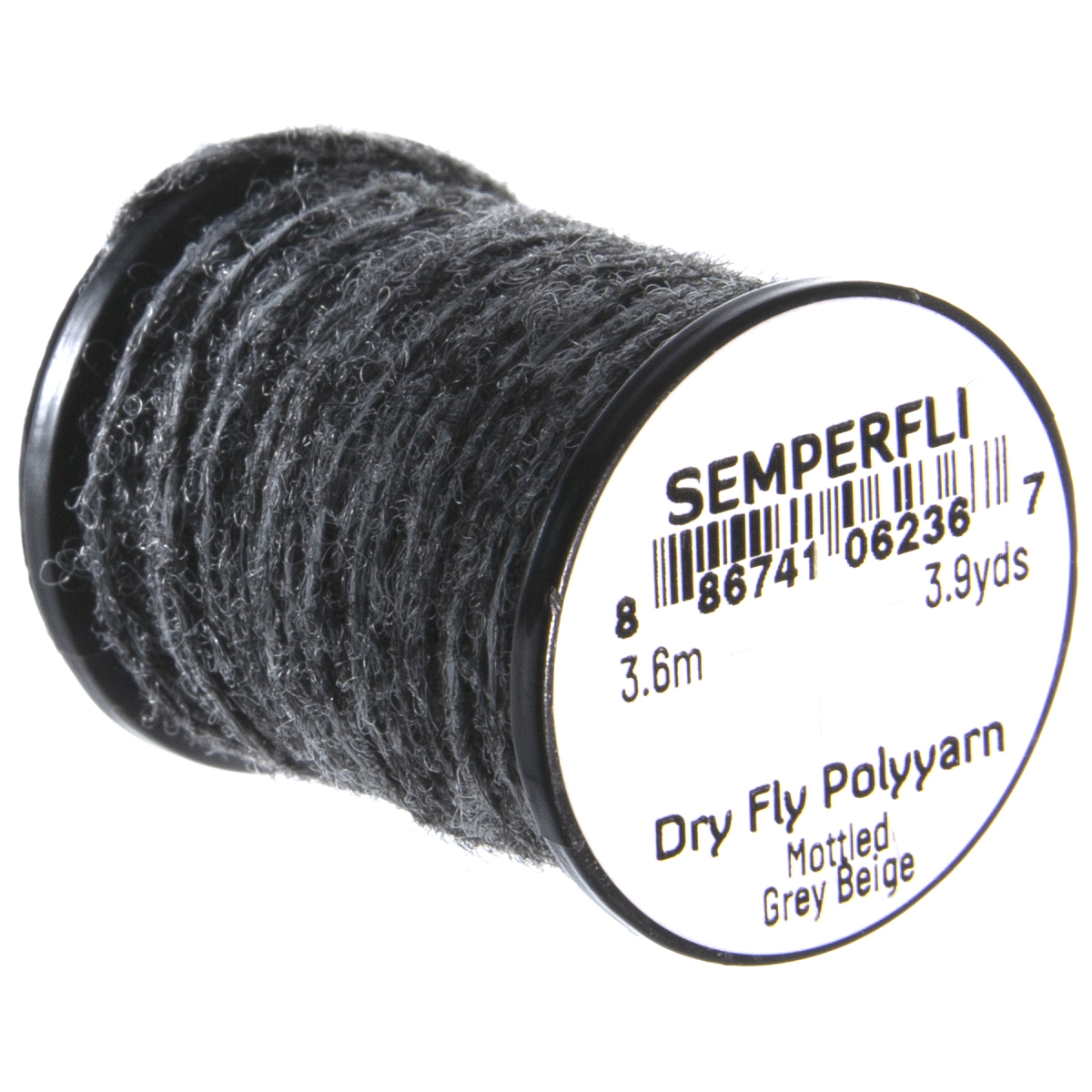 SemperFli Dry Fly Poly Yarn Mottled Grey Beige