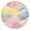 Pastel Cloud Starry, variant on Colorful Tie Dye Mountain Pattern Round Fitted Tablecloth with Elastic Edge,Dining Table Cover Waterproof,Outdoor Round Tablecloth for Camping,Dining,Indoor and Outdoor