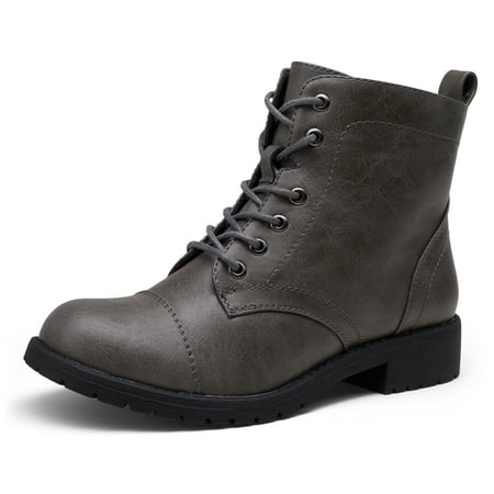 

Women s Ankle Boots Fashion Booties Low Heel Lace up Ankle Boots Size 11 CJY910-grey-11