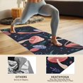 thumbnail image 4 of Colorful Mushroom Flower Dark Pattern Hot Yoga Mat Towel Non Slip for Hot Yoga - Quick-Drying Yoga Mat Cover with 4 Corner Pockets with Travel Bag - Hot Yoga Towel Non Slip 74"x26", 4 of 6