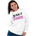 thumbnail image 3 of Beat Breast Cancer Support Awareness Women Crewneck Sweatshirt Brisco Brands L, 3 of 6