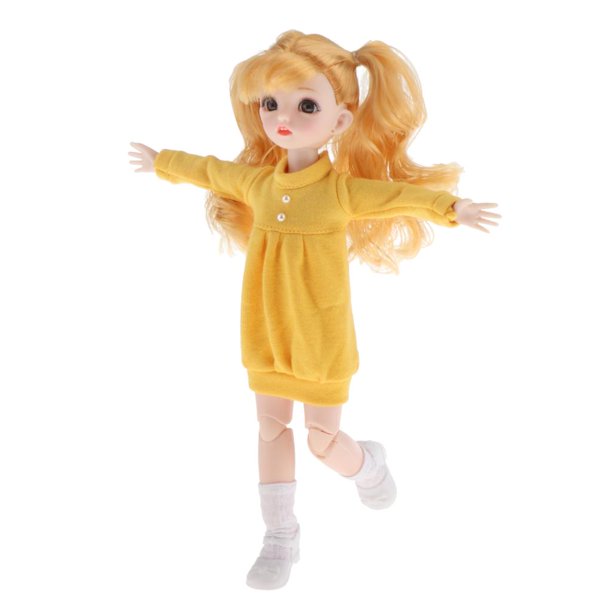 30cm 16 articuciones flexibles Girl Doll Cabello Cute , el juguete ñas Hugo Muñeca BJD 30CM