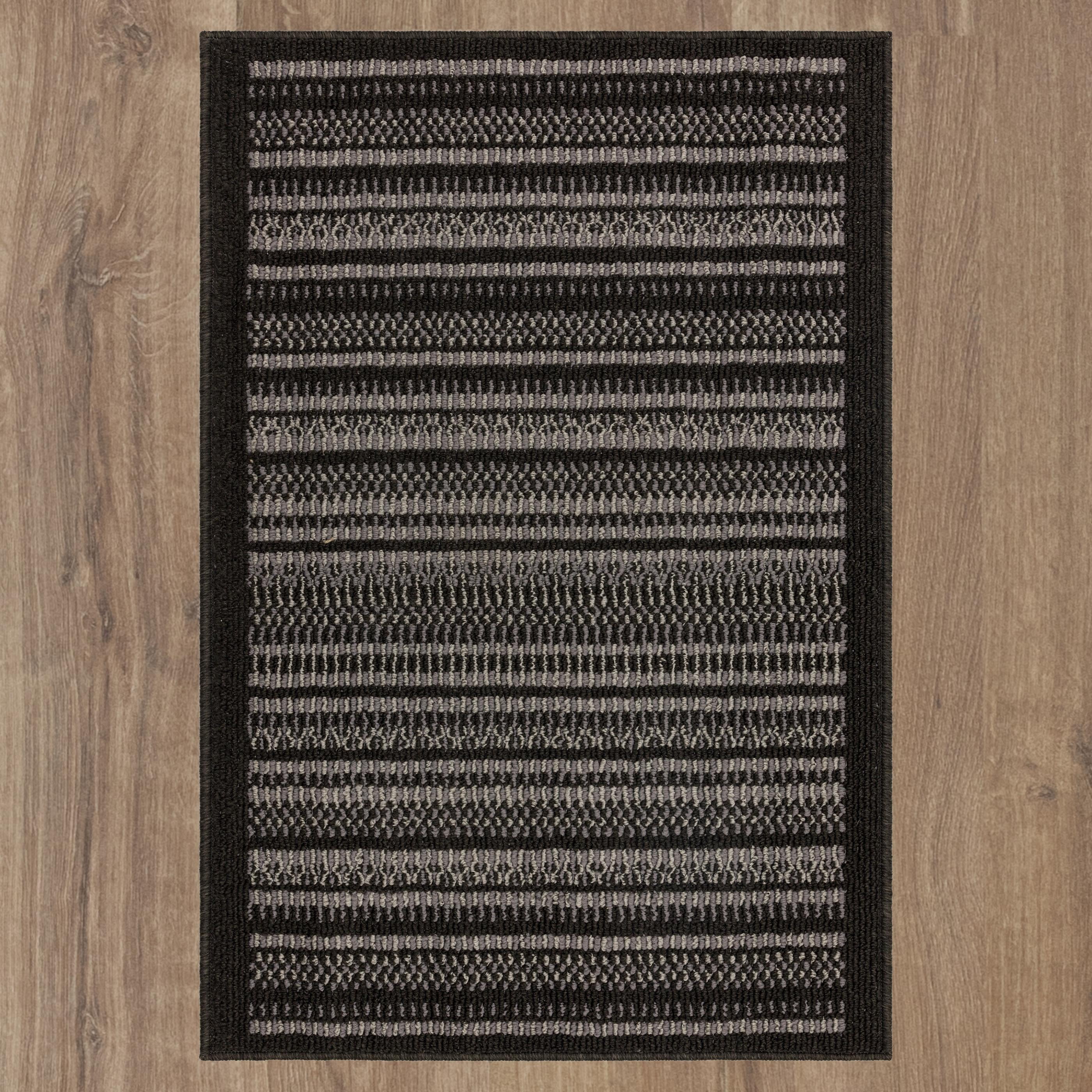 Mainstays FIELDLINES Contemporary Geometric Pattern Tufted Grey ...