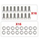 thumbnail image 3 of Pernos SBF KIT DE PERNOS DE ACERO INOXIDABLE BLOQUE PEQUEÑO Reemplazo para FORD 260 289 302 351W 351C 5.0L, 3 of 8