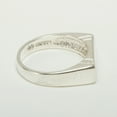 thumbnail image 4 of LBG British Made 10k White Gold Cubic Zirconia Mens Band Ring - 25 size options - Size 11.5, 4 of 6