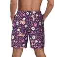 thumbnail image 2 of Rocae Cute Squirrel Floral for Men's Swim Trunks Quick Dry With Two Side Pockets and One Lined Patch PocketX-Large, 2 of 9