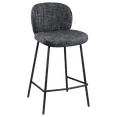thumbnail image 5 of Bouclair Tabouret de Bar en Tissu et Métal Noir, 5 of 5