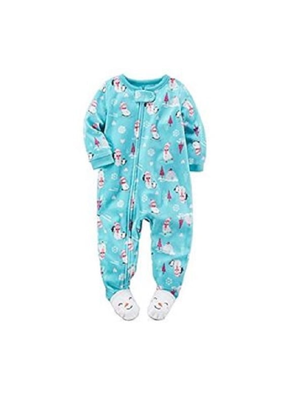 Carter Long-Sleeve Bodysuit/thermal pajamas Santa-Bear-Auntie-Good-Wish NB,3M,6M 