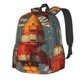 thumbnail image 1 of Disketp Rusty Rocket Launch Mochila Escolar de Gran Capacidad y Peso Ligero, Mochila de Viaje Ideal para Escuela, Trabajo y Uso Diario, Cómoda y con Estilo, 1 of 8
