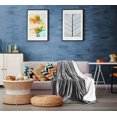 thumbnail image 3 of Sherpa Flannel Fleece Reversible Bed Blanket Extra Soft Brushed Microfiber (Throw, Grey), 3 of 7