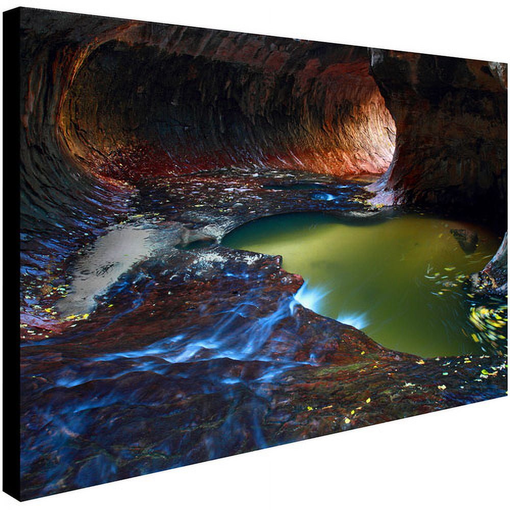 Trademark Fine Art "Zion Subway" Canvas Art by Pierre Leclerc