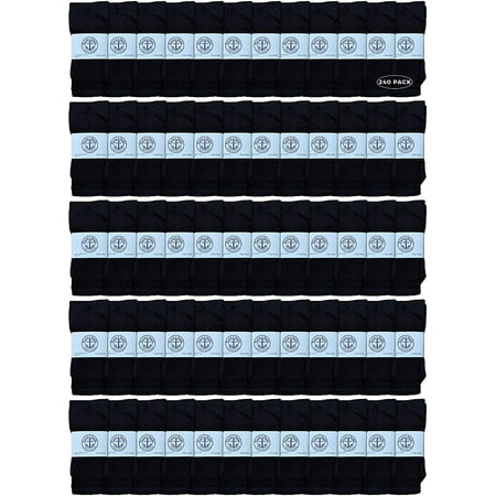 

Yacht & Smith 17 Inch Wholeasle Kids Tube Socks Childrens Cotton Tube Socks - 6-8 - Black - 120 Packs