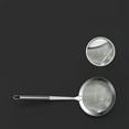thumbnail image 3 of Fine Mesh Stainless Steel Colander, Extra Fine Mesh Strainer, Oil Filter Spoon, Durable Handle Sieve Design, Kitchen Use, Skimming Grease & Foam, Food Preparation Tools, Cooking UKHBMC, 3 of 9