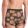 thumbnail image 4 of Bingfone Beautiful Fox Men's Underwear - Casual Stretch Boxer Briefs-Small, 4 of 7