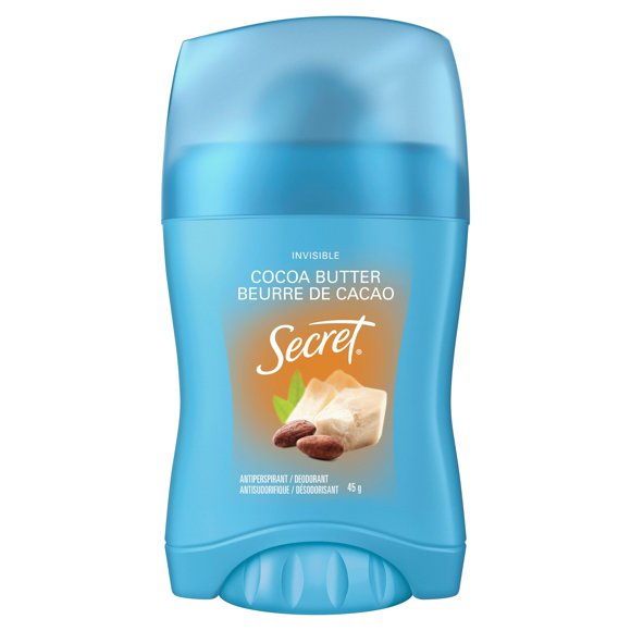 Secret Fresh Antiperspirant and Deodorant Invisible Solid, Cocoa Butter