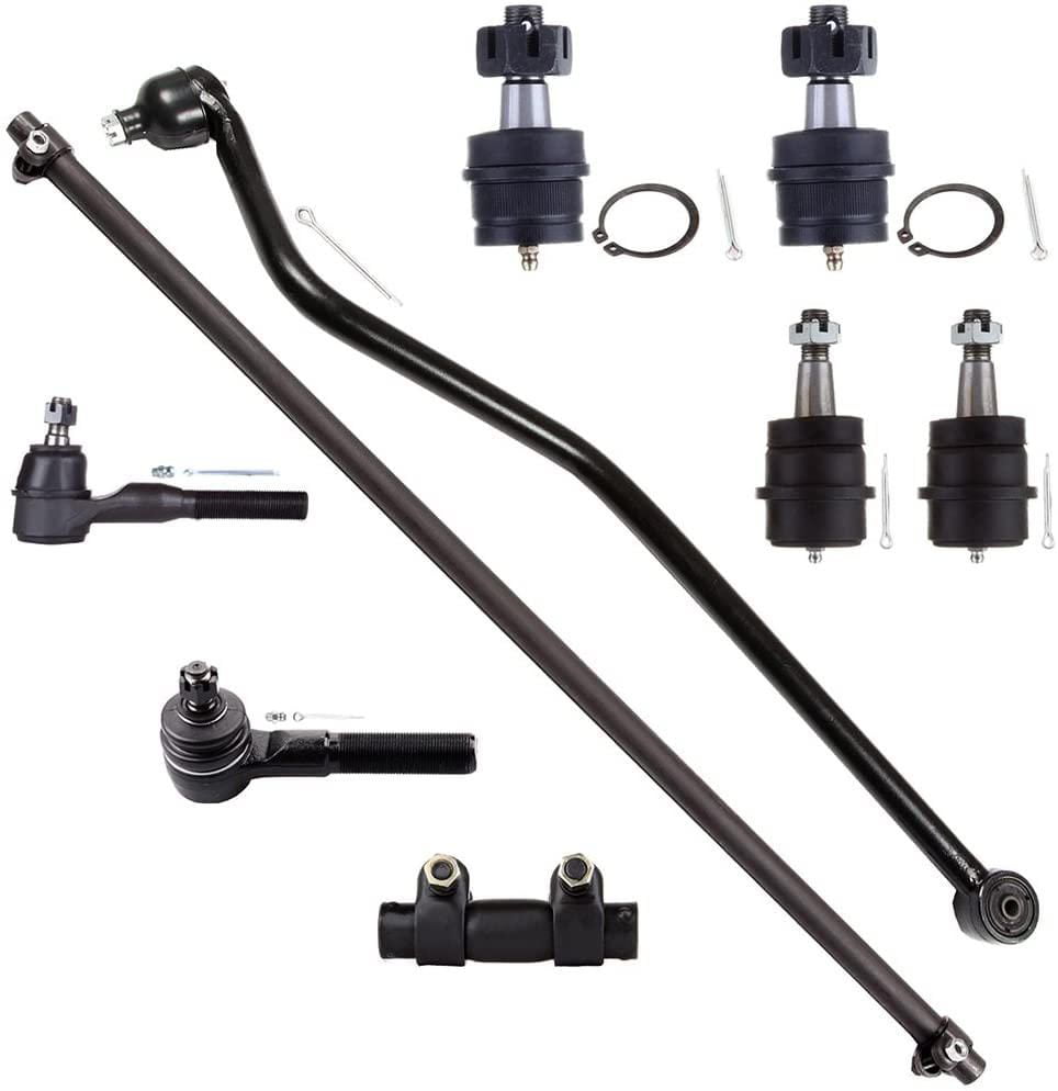 4pc Front Inner and Outer Tie Rod Kit for 1997 1998 1999 2000 2001 2002 2003 2004 2005 2006 Jeep Wrangler Detroit Axle 