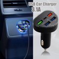 thumbnail image 4 of Adaptador de cargador USB para coche, PD tipo C con pantalla LED, carga rápida para múltiples dispositivos, seguro y eficiente, monitor de voltaje en tiempo real., 4 of 5