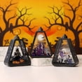 thumbnail image 5 of CoreLiving Halloween Lantern Decorative Light Up Pumpkin Lamp for Porch Yard Tabletop Display Indoor Halloween Decor Spooky Party Night Light Lamp, 5 of 10