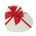 thumbnail image 2 of Heart Shaped Presentation Gift Box, 16 X 14 X 6 Cm, Textured Red Box With White Lid, 2 of 3