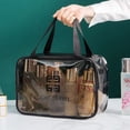 thumbnail image 1 of Bolsa de lavado portátil de gran capacidad, bolsa de almacenamiento de cosméticos impermeable de PVC transparente de viaje portátil para mujer, 1 of 5