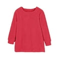 thumbnail image 5 of Ruyang Fleece Sweatshirts for Teen Girls Fall Winter Thermal Shirts Long Sleeve Crewneck Oversized Soft Pullover Top, 5 of 9