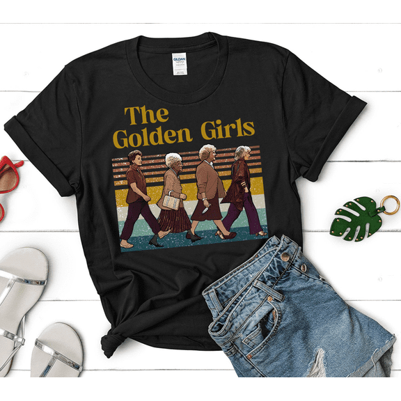 Golden Girls Crossing Road T-Shirt, The Stay Golden Shirt, The Golden Girls Shirt