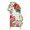 Pink, Red, Green, variant on Summer Flamingos Arch Backdrop Cover 5FT, Tropical Botanical Spring Floral Spandex Fitted Stretchy Arch Stand Covers, Round Top Chiara Backdrop Cover for Wedding Party Birthday Baby Shower