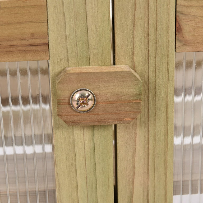 Costway Garden Portable Wooden GreenHouse Cold Frame Raised