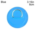 thumbnail image 1 of 8pcs , 8cm Stainless Steel D Ring Pad/Patch With Glue for PVC Inflatable Boat Raft Dinghy Canoe Kayak Surfboard SUP Tie Down, 1 of 2