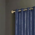 thumbnail image 2 of Rt Designers Collection Classic Iceland Metallic Blackout Window Curtain Panel Darkening 54" X 84" Navy, 2 of 2