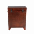 thumbnail image 6 of SEI Furniture Wood Espresso Square Pyramid Trunk End Table, 6 of 7