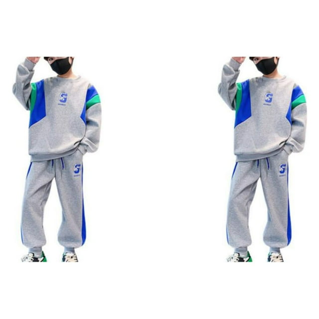 Qarigey Conjunto de ropa de otoño para niños, camiseta con letras para niños, pantalones, 2 piezas, sudadera deportiva de manga larga para Type11 NO11