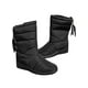 thumbnail image 4 of Botas de nieve para mujer, botas de invierno impermeables de piel sintética para mujer, botas de media pantorrilla para exteriores, 4 of 7