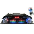 thumbnail image 2 of golytefs 1600W Peak Hifi Sound Amplifier Fm Usb Bluetooth-compatible 4 Channel Audio Amp, 2 of 9